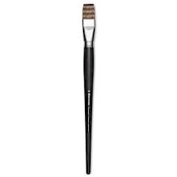 Escoda Vintage Synthetic Brush - Bright, Long  Handle, Size 24