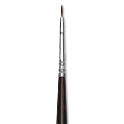 Escoda Vintage Synthetic Brush - Filbert, Long  Handle, Size 0