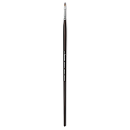 Escoda Vintage Synthetic Brush - Filbert, Long  Handle, Size 4