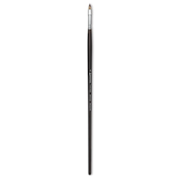 Escoda Vintage Synthetic Brush - Filbert, Long  Handle, Size 6
