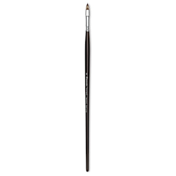 Escoda Vintage Synthetic Brush - Filbert, Long  Handle, Size 8