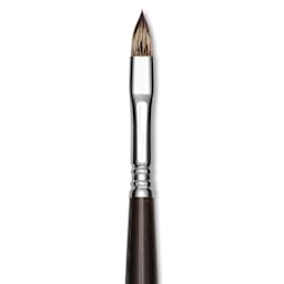 Escoda Vintage Synthetic Brush - Filbert, Long  Handle, Size 8