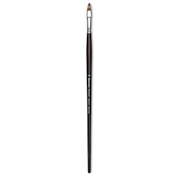 Escoda Vintage Synthetic Brush - Filbert, Long  Handle, Size 10
