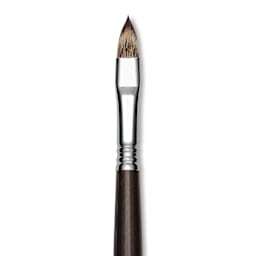 Escoda Vintage Synthetic Brush - Filbert, Long  Handle, Size 10