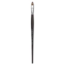 Escoda Vintage Synthetic Brush - Filbert, Long  Handle, Size 14