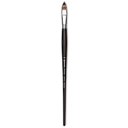 Escoda Vintage Synthetic Brush - Filbert, Long  Handle, Size 16