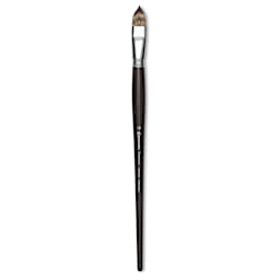 Escoda Vintage Synthetic Brush - Filbert, Long  Handle, Size 18