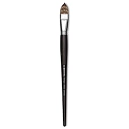 Escoda Vintage Synthetic Brush - Filbert, Long  Handle, Size 22