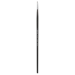 Escoda Vintage Synthetic Brush - Round Pointed, Long  Handle, Size 1