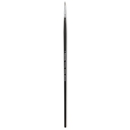 Escoda Vintage Synthetic Brush - Round Pointed, Long  Handle, Size 2