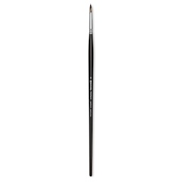 Escoda Vintage Synthetic Brush - Round Pointed, Long  Handle, Size 8