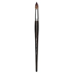 Escoda Vintage Synthetic Brush - Round Pointed, Long  Handle, Size 20