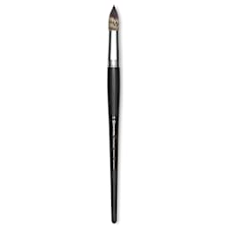 Escoda Vintage Synthetic Brush - Round Pointed, Long  Handle, Size 22