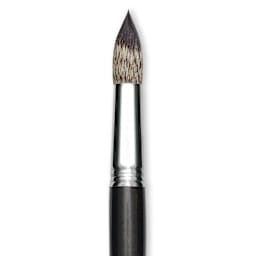Escoda Vintage Synthetic Brush - Round Pointed, Long  Handle, Size 22