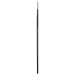 Escoda Vintage Synthetic Brush - Round Pointed, Long  Handle, Size 3/0