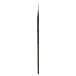 Escoda Vintage Synthetic Brush - Flat, Long Handle, Size 0