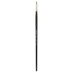 Escoda Vintage Synthetic Brush - Flat, Long Handle, Size 4