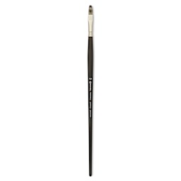 Escoda Vintage Synthetic Brush - Flat, Long Handle, Size 10
