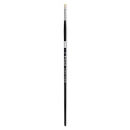 Trekell Hog Bristle Brush - Bright, Long Handle, Size 0