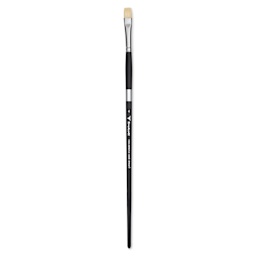 Trekell Hog Bristle Brush - Bright, Long Handle, Size 4