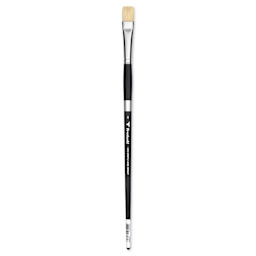 Trekell Hog Bristle Brush - Bright, Long Handle, Size 8