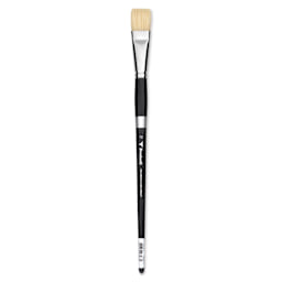 Trekell Hog Bristle Brush - Bright, Long Handle, Size 12
