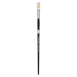 Trekell Hog Bristle Brush - Flat, Long Handle, Size 6