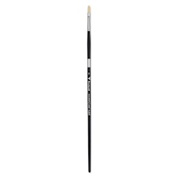Trekell Hog Bristle Brush - Filbert, Long Handle, Size 0