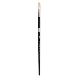 Trekell Hog Bristle Brush - Filbert, Long Handle, Size 4