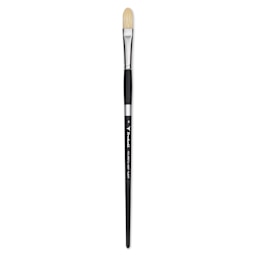 Trekell Hog Bristle Brush - Filbert, Long Handle, Size 8
