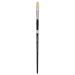 Trekell Hog Bristle Brush - Long Flat, Long Handle, Size 6