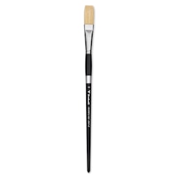 Trekell Hog Bristle Brush - Long Flat, Long Handle, Size 10
