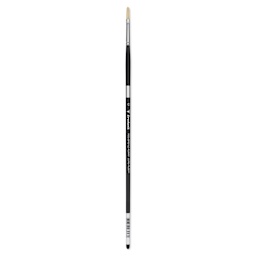 Trekell Hog Bristle Brush - Long Filbert, Long Handle, Size 0