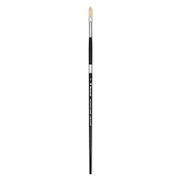 Trekell Hog Bristle Brush - Long Filbert, Long Handle, Size 2