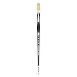 Trekell Hog Bristle Brush - Long Filbert, Long Handle, Size 8