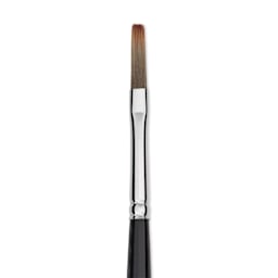 Trekell Spectrum Brush - Long Flat, Long Handle, Size 0, close up