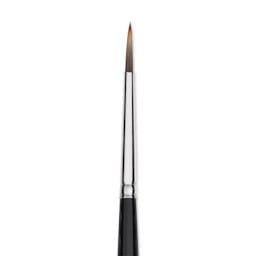 Trekell Spectrum Brush - Round, Long Handle, Size 6, close up