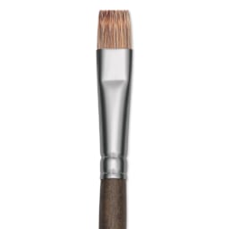 Princeton Pro Series 6000 Brush - Bright, Long Handle, Size 4, close up