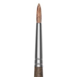 Princeton Pro Series 6000 Brush - Round, Long Handle, Size 0, close up