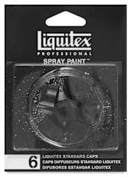 Liquitex Professional Spray Paint Nozzles - Front of blister package of Standard Set of 6