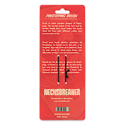 Escoda Necksbreaker Petit Gris Squirrel Pinstriper Brush - Dagger, back of the pack
