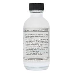 Chelsea Classical Studio Brush Cleaner - Lavender Brush Cleaner, 2 oz back of bottle