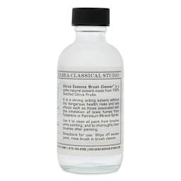 Chelsea Classical Studio Brush Cleaner - Citrus Essence Brush Cleaner, 2 oz back of bottle