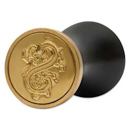 Manuscript Ceramic Mini Initial Sealing Coin Set - Letter S