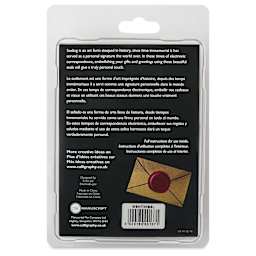 Manuscript Wax and Seal Small Ceramic Coin Set - Bell, back of packaging