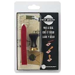 Manuscript Wax and Seal Small Ceramic Coin Set - Heart, front of packaging