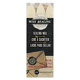 Manuscript Sealing Wax Sticks - Pearl, Pkg of 3, front of packaging