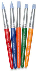 Colour Shaper Kids Paint Set - 5 Shapers upright showing different included shapes
