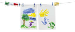 Arts 'N Crafts Display Line - Artwork hanging on Display Line
