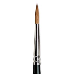 Winsor & Newton Series 7 Kolinsky Sable Brush - Pointed Round, Size 4 close-up
